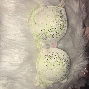 Victoria’s Secret rhinestone push-up bra!